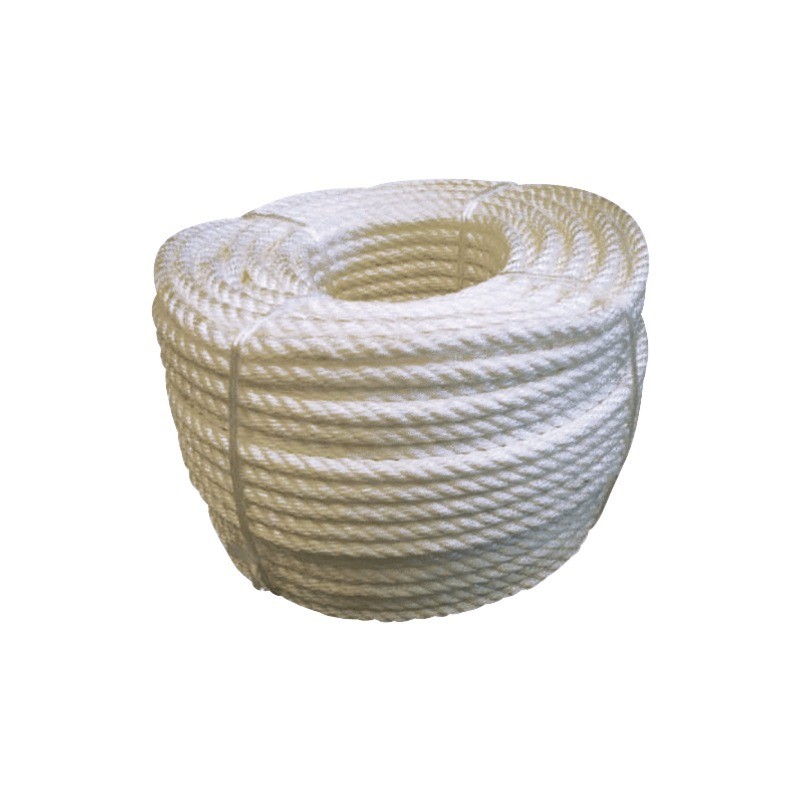 CORDE POLYPROPYLENE BLANCHE 14 MM ROULEAU DE 25 METRES