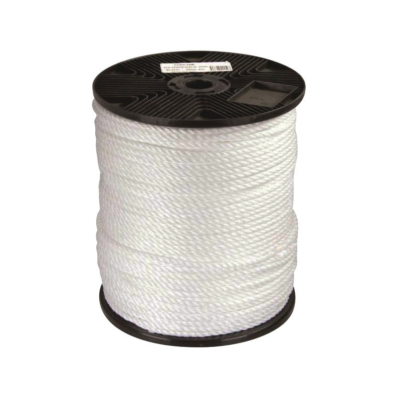 CORDE POLYPROPYLENE BLANCHE 14 MM ROULEAU DE 48 METRES