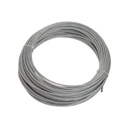 Câble gainé acier STANDERS, Diam.3 mm x L.25 m