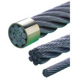 Cable Inox 3mm,50M/3mm Corde en Acier Inoxydable,Cable en Acier Revtu avec  Serre-Cbles,M3 Manchons,Cosses en Acier Inoxydable,3mm Cable Mtallique pour  Fil a linge,Cable de Garde Corps
