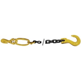 CHAINE DE REMORQUAGE 13 MM AVEC 2 CROCHETS 5 METRES