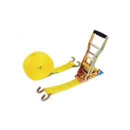 SANGLE A CLIQUET 50MM CROCHETS OUVERTS 9MTS