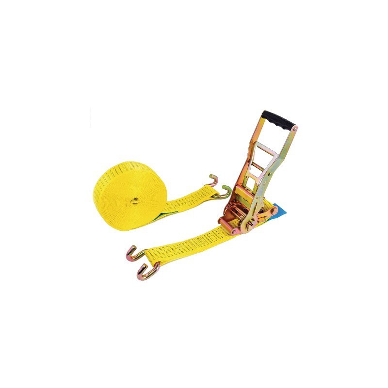 SANGLE A CLIQUET 50MM CROCHETS OUVERTS 9MTS