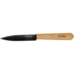2 Couteaux d'office Opinel Lame inoxydable 100mm Manche en hêtre verni