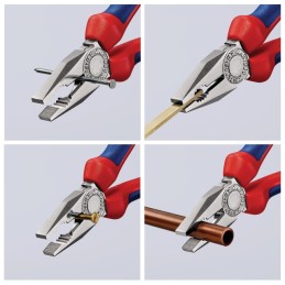 Pince universelle  chromée longueur 180 mm gainée bi-matière