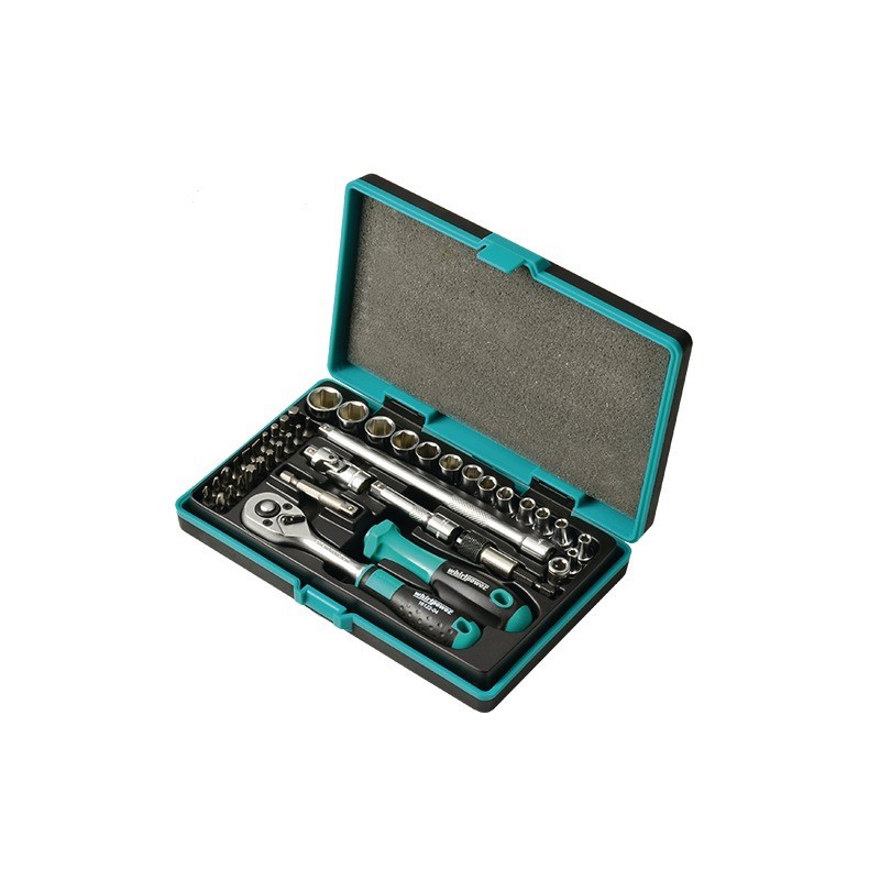 DOUILLES ET ACCESSOIRES 1/4'' EN COFFRET DE 42 PIECES WHIRLPOWER