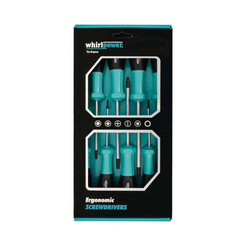 TOURNEVIS TORX EN BOITE DE 8 PIECES WHIRLPOWER