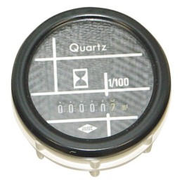 Compteur d'heures alimentation sur batterie 12 ou 24 V. Ø 60 mm. Prof. 60 mm