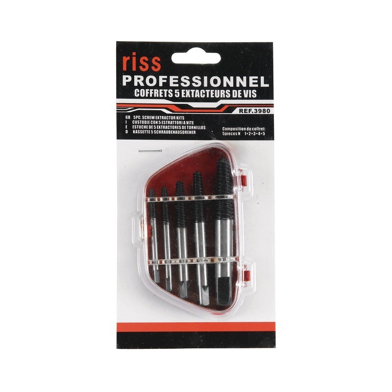 EXTRACTEURS DE GOUJOUS DE 3 A 18 JEU DE 5 RISS