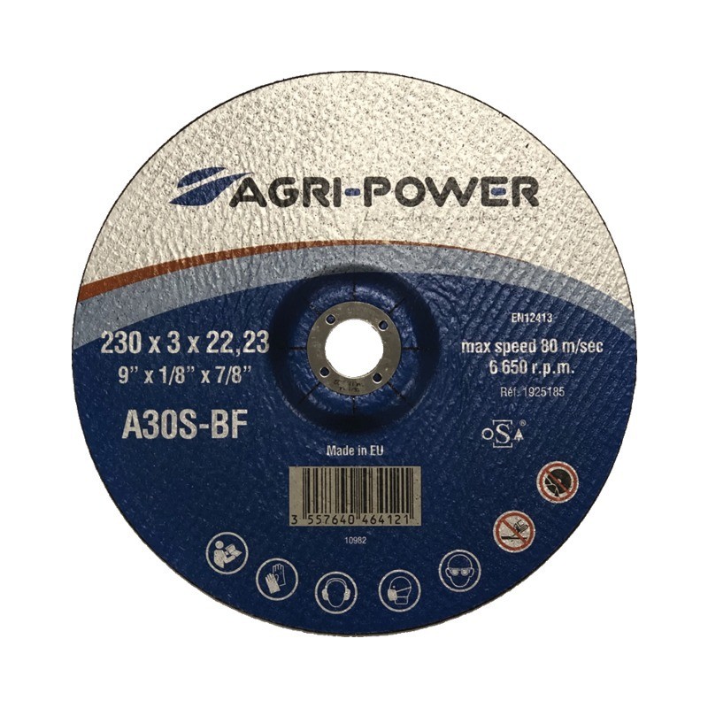 DISQUE A TRONCONNER 230X3X22,2 MOYEU DEPORTE AGRI-POWER