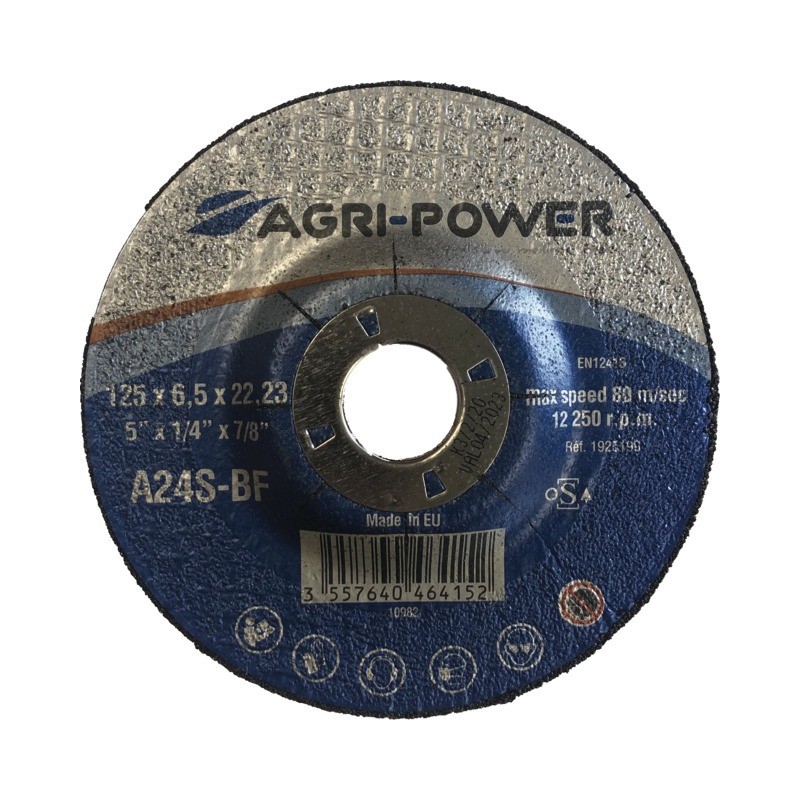 DISQUE A EBARBER 125X6,5X22,2 MOYEU DEPORTE AGRI-POWER