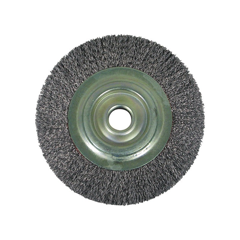 Brosse de touret métal diamètre 150 mm axe 20 mm