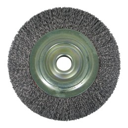 Brosse de touret métal diamètre 200 mm axe 20 mm