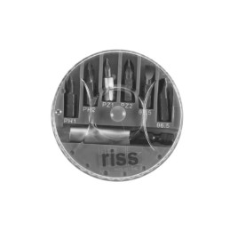 EMBOUTS  DE VISSAGE FENTE POZIDRIV PHILLIPS ET PORTE EMBOUTS BOITE DISTRIBUTRICE DE 6 RISS