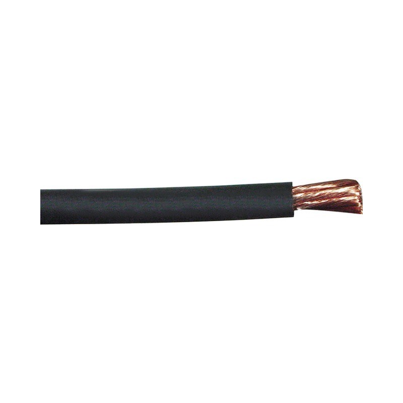 CABLE DE BATTERIE SOUDURE 50mm2 NOIR ROULEAU DE 5M