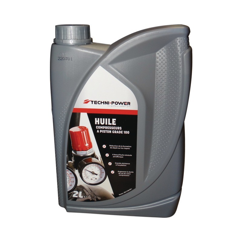 HUILE POUR COMPRESSEUR A PISTON BIDON 2 LITRES