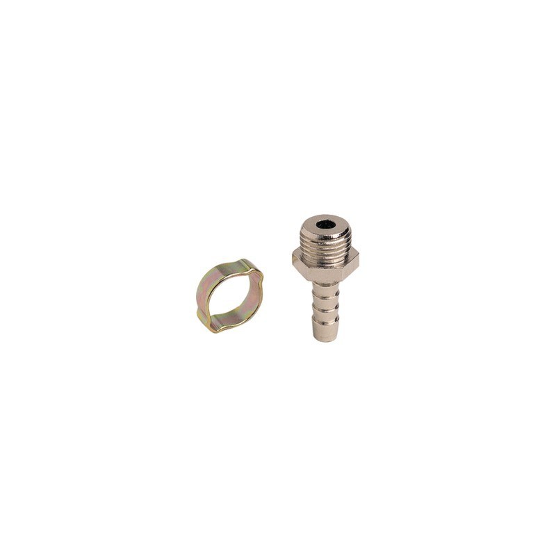 ADAPTATEUR TUYAU 6X13 FILETE MALE 1/4'' BLISTER DE 2 PRODIF