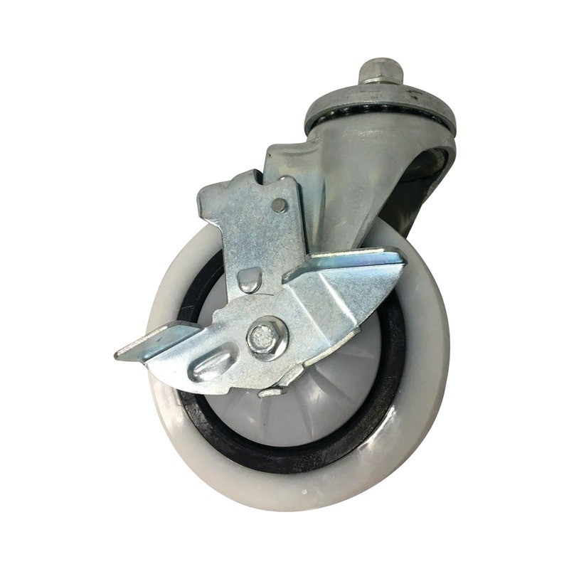 ROULETTE PIVOTANTE AVEC FREIN POUR LEVE ROUE