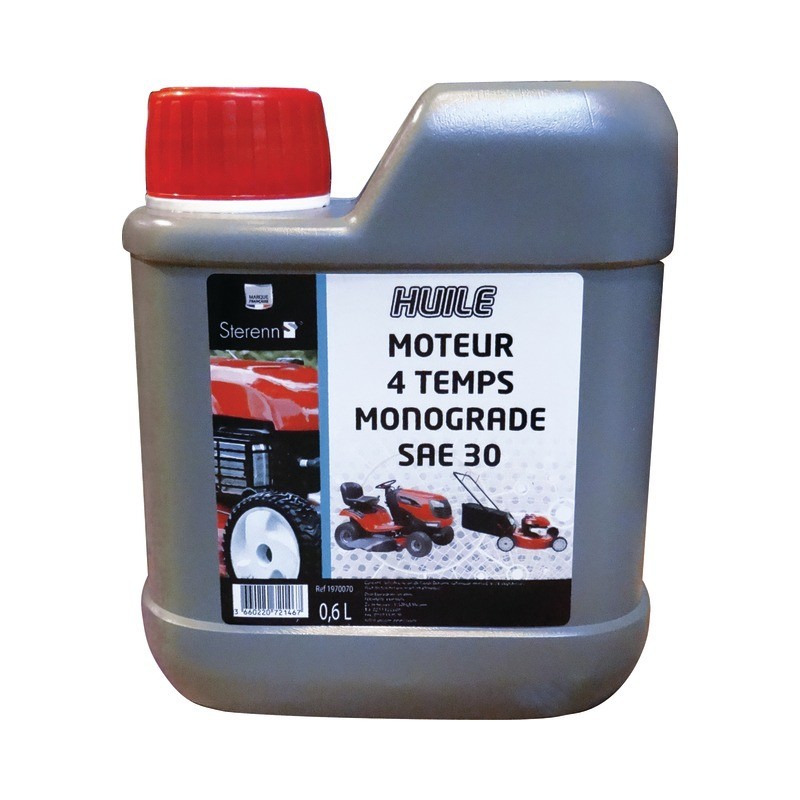 HUILE 4 TEMPS MOTOCULTURE SAE30 TECHNI-POWER 0,6L