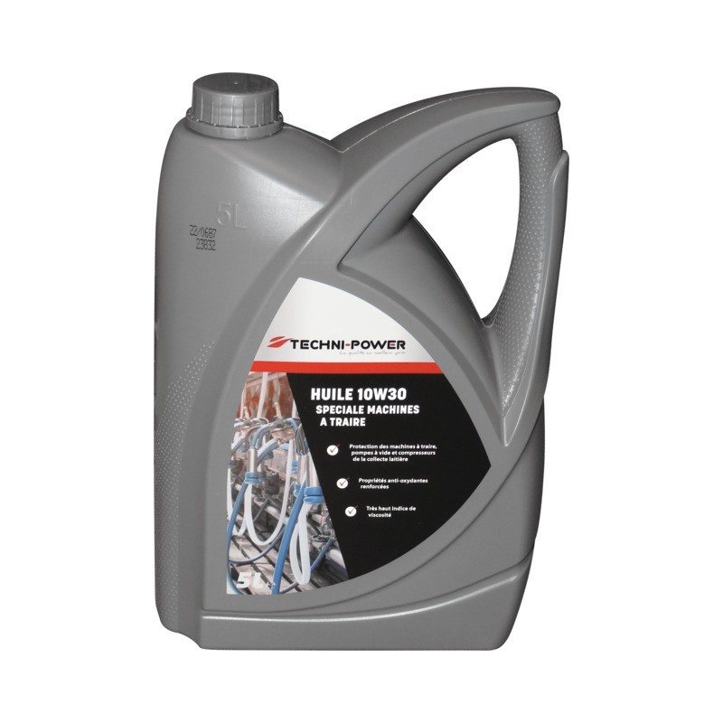 HUILE POUR MACHINE A TRAIRE SAE10W 10W30 BIDON 5 LITRES