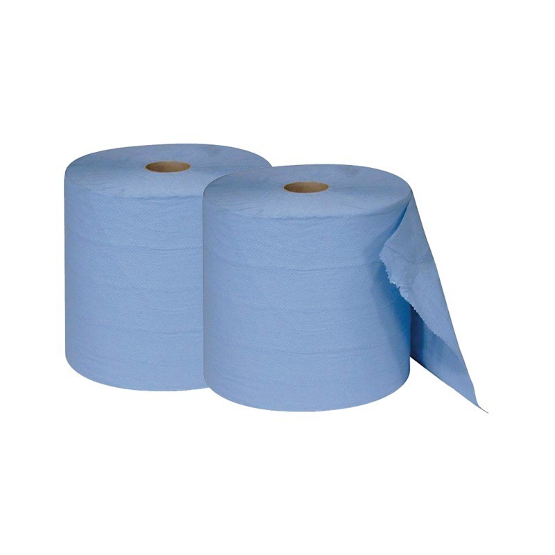 LOT 2 BOBINES OUATE BLEU 3PLIS 540 F 26X35