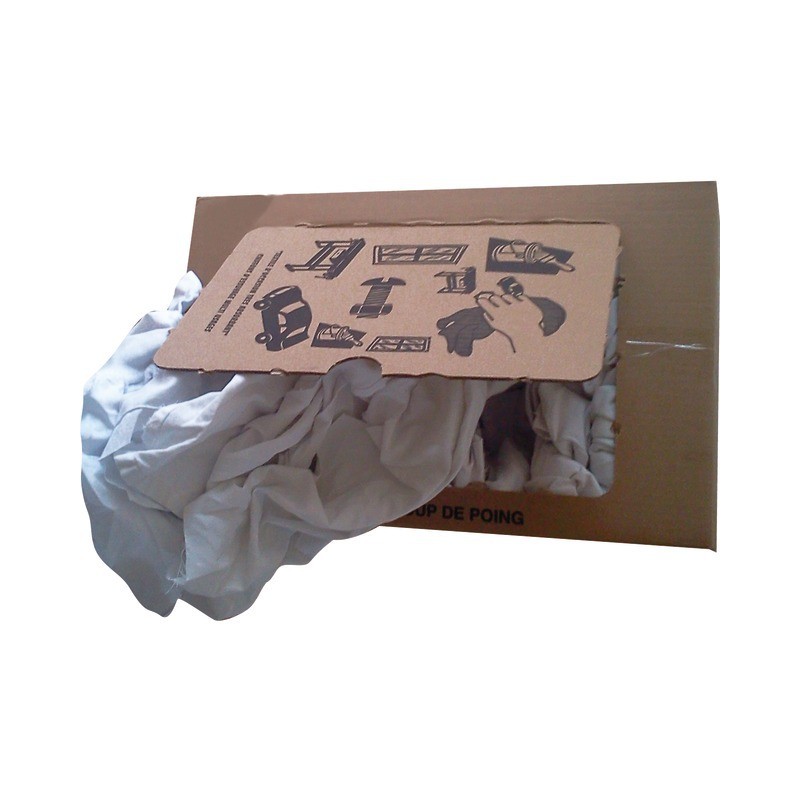 CHIFFON COTON BLANC CARTON DE 10 KG