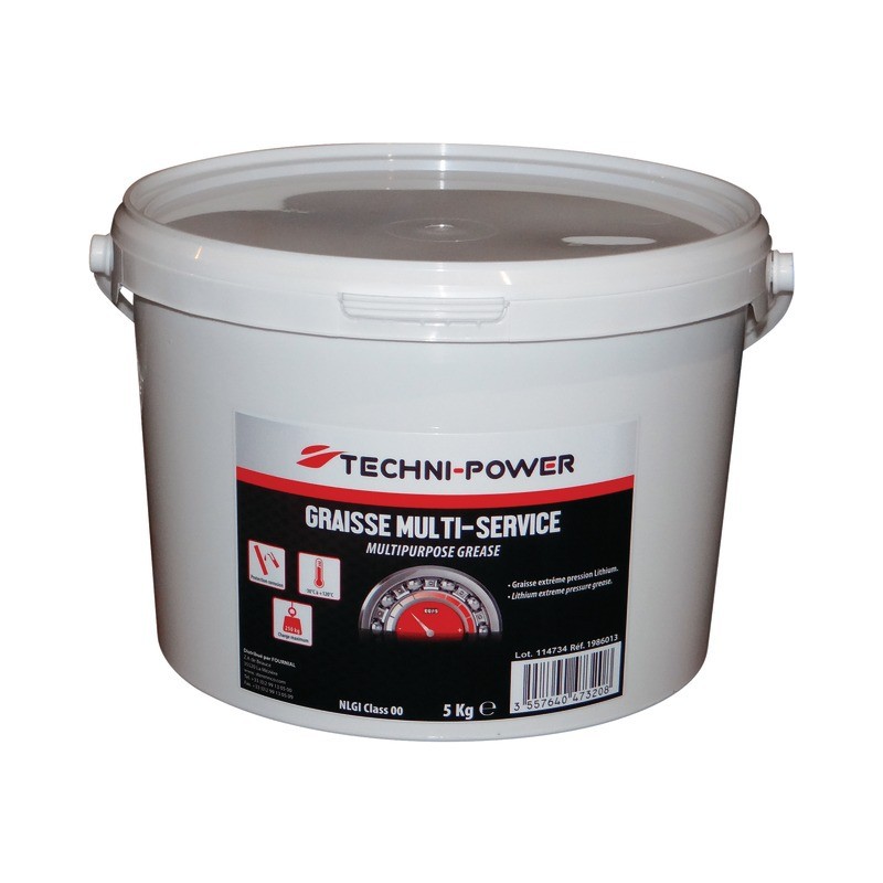 GRAISSE MULTI-SERVICE EP00 SEAU DE 5 KG TECHNI-POWER