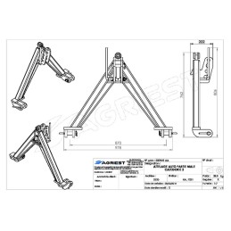 ATTELAGE AUTO PARTIE  MALE CAT 2