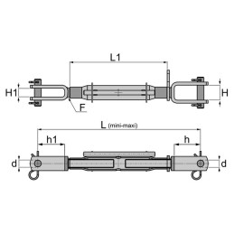 CHANDELLE DE BRAS DE RELEVAGE LG 368-478 CHAPE/CHAPE
