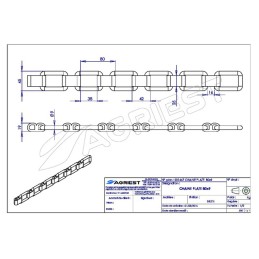 CHAINE PLATE 80X9