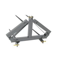 PIC'2 BAL N°4 REPLIABLE Ø42 CLAV 4 DENTS 1100 0 GRIS