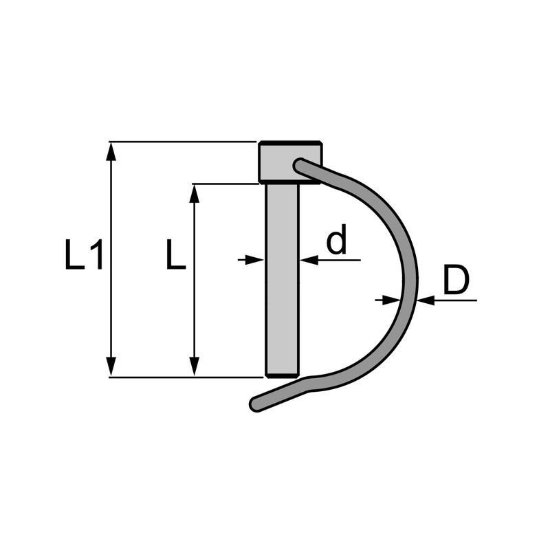 GOUPILLE CLIPS POUR TUBE 8X38 MM BLISTER DE 2