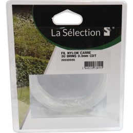 BRINS DE FIL NYLON CARRE Ø3MM X30