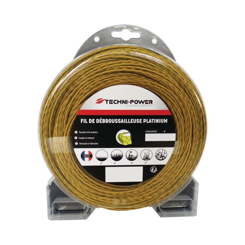 FIL NYLON TORSADE PLATINIUM TECHNI POWER Ø3,3MM / 46M