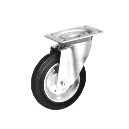 ROUE POLYALIDE A CHAPE PIVOTANTE 200 MM BANDAGE POLURETANE