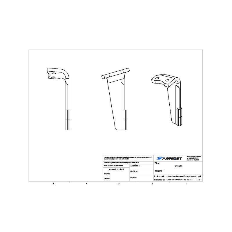 DENT HERSE ADAPTABLE RABEWERK 84095001 2 PLAQ Q. CARB D