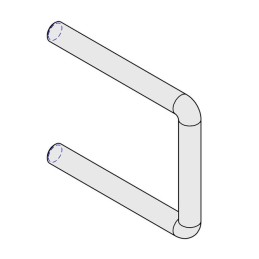 ETRIER POUR CARRE DE 100  Ø18.102.145.50 ZING UE
