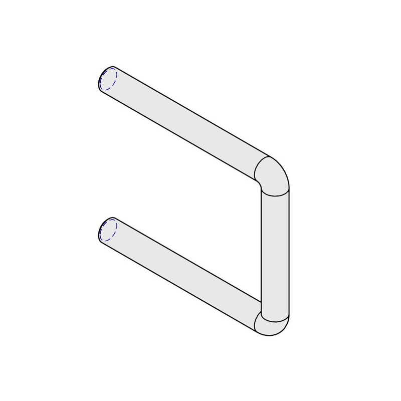 ETRIER POUR CARRE DE 100  Ø18.102.145.50 ZING UE