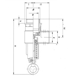 SOUPAPE DE PRESSION 2" AVEC SORTIE TUYAU