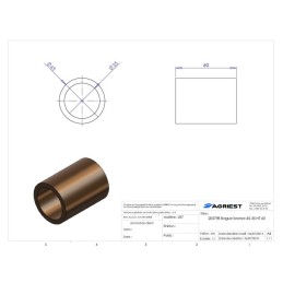 BAGUE BRONZE 45/35 HT60