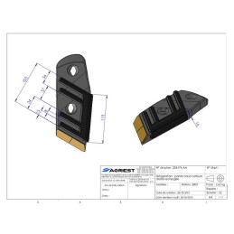 POINTE ADAPTABLE NAUD CARBURE DROITE RECHARGE E