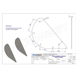JOUES DE BENNE A GRAPPIN EP 8 mm PEINT (LA PA AIRE)