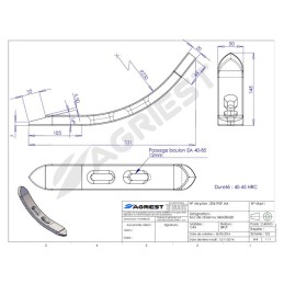 SOC DE CHISEL 360X50X20EA45-85 Ø12 CARB