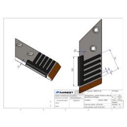 POINTE ADAPTABLE LEMKEN 3364051/4055 CARBURE GAUCHE RECHARGE