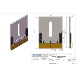 GRATTOIR 120X90X5 CARBURE AMAZONE 6081200