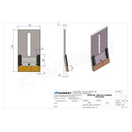 GRATTOIR 140X75X5 CARBURE KUHN 52532130