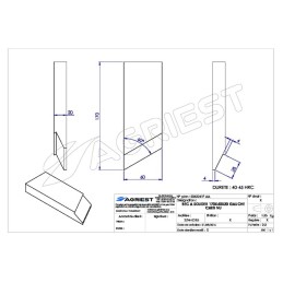 BEC A SOUDER 170X60X20 GAUCHE CARB
