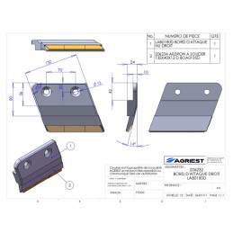 BORD D'ATTAQUE AGRISEM DROIT CARB