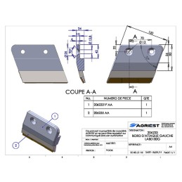BORD D'ATTAQUE AGRISEM GAUCHE CARB