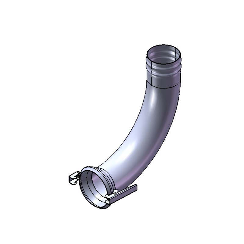 COUDE 90° FEMELLE-LISSE Ø150  BRUT PR CONE CA OUTCHOUC